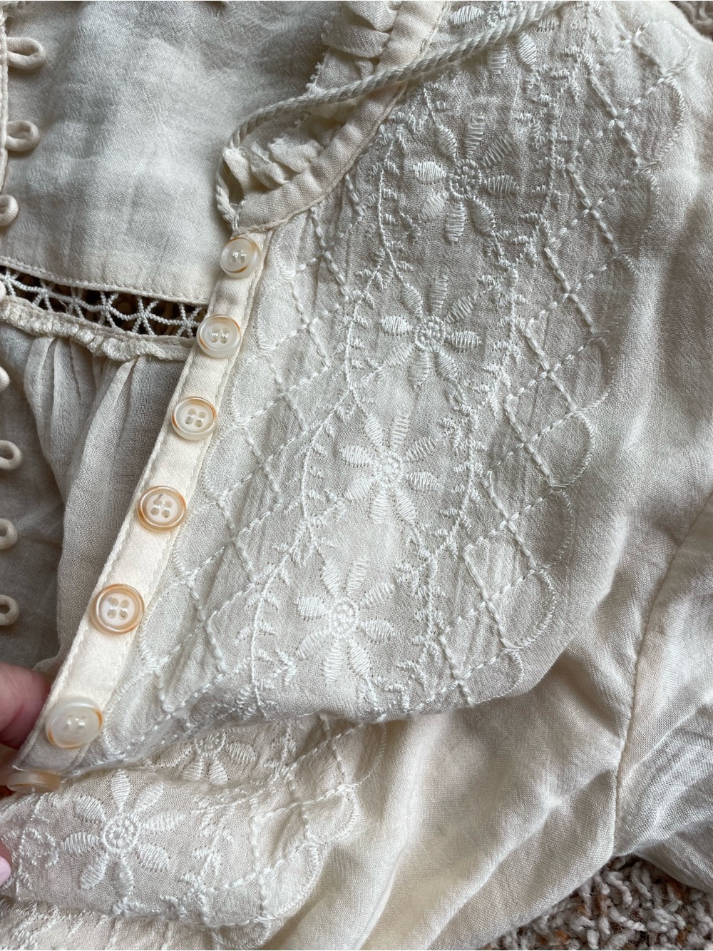 Spell & the Gypsy Collective - Loves Me Not Garden Dress - Cream Dress - XS - Picture 16 of 16